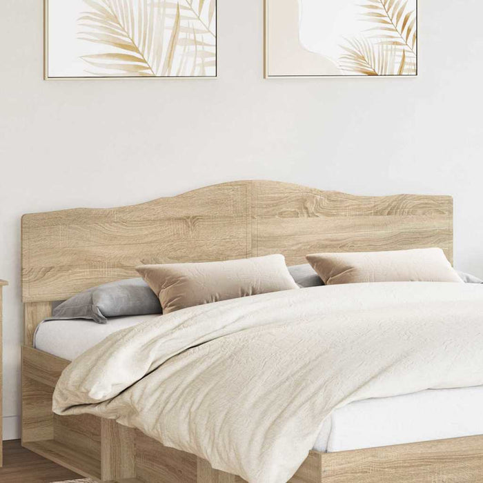 King Size Headboard With Headboard Sonoma Oak 180 Cm Engineered Wood Nnnltb