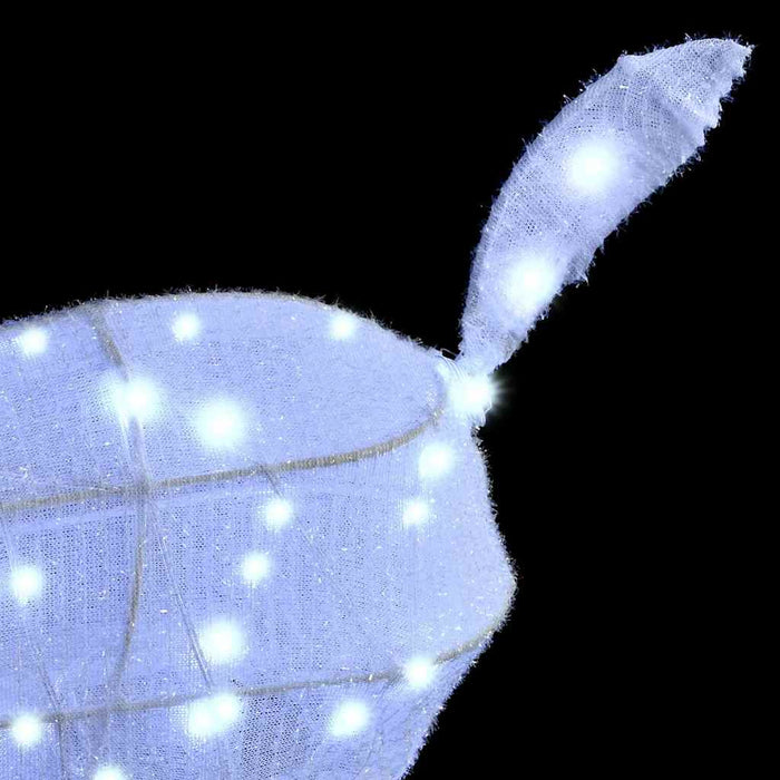 Reindeer Family 3 Pcs Cold White 68 X 26 X 127 Cm Fabric Axbokbpt