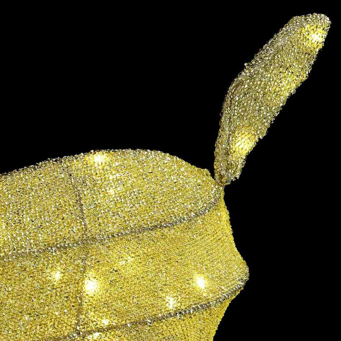 Reindeer Family 3 Pcs Warm White 68 X 26 X 127 Cm Fabric Axbokbpa