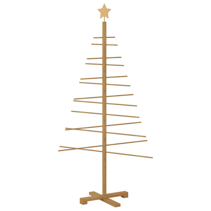 Wooden Christmas Tree With Stand Brown 150 Cm Bamboo Axbonbpo