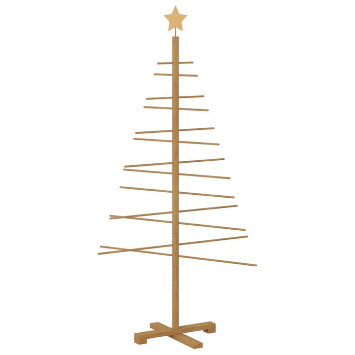 Wooden Christmas Tree With Stand Brown 150 Cm Bamboo Axbonbpo