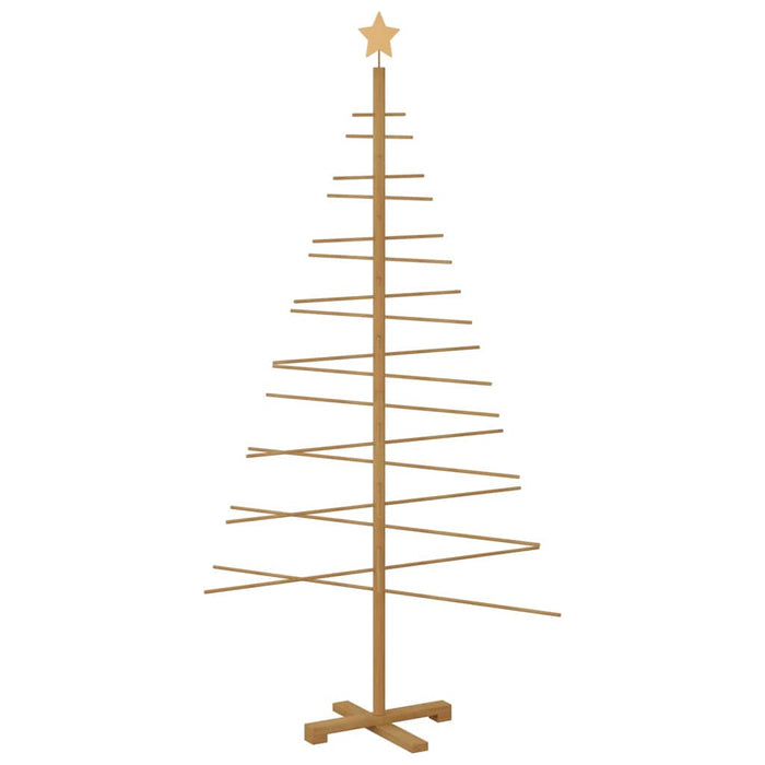 Wooden Christmas Tree With Stand Brown 180 Cm Bamboo Axbonbpx