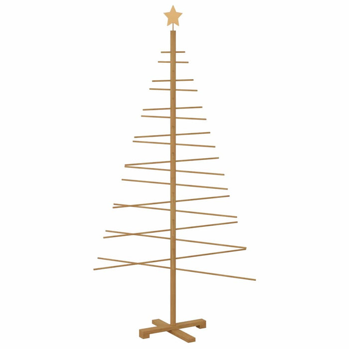Wooden Christmas Tree With Stand Brown 180 Cm Bamboo Axbonbpx