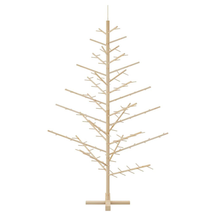 Wooden Christmas Tree With Stand Natural 180 Cm Solid Pine Wood Axbonbpi