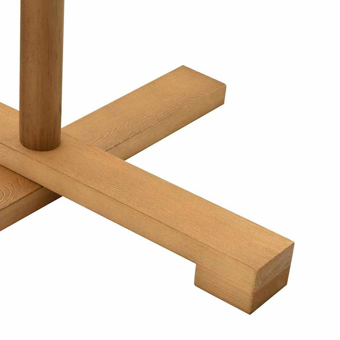 Wooden Christmas Tree With Stand Brown 180 Cm Solid Pine Wood Axbonblx