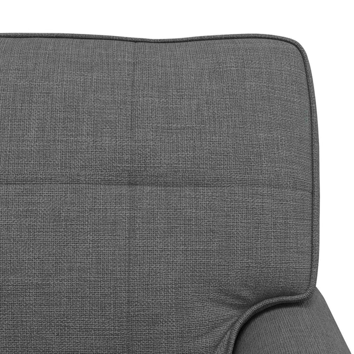 Lounge Chair With Cushion Dark Grey 91 X 157 X 91 Cm Fabric Axbxxkto