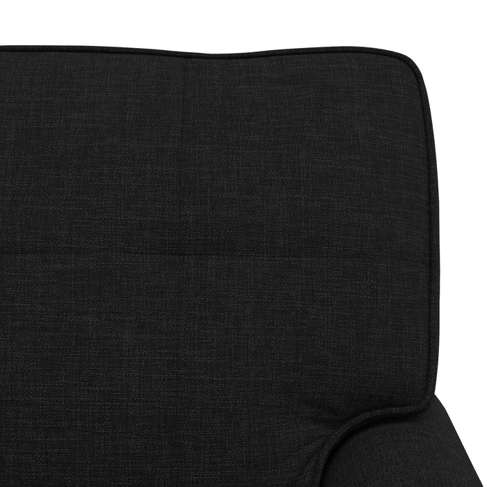 Lounge Chair With Cushion Black 91 X 157 X 91 Cm Fabric Axbxxktx