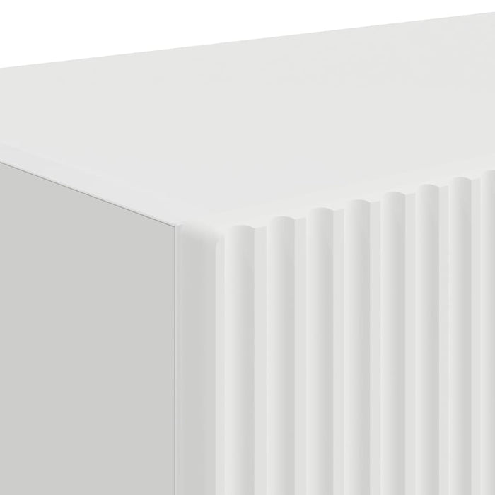 Tv Wall Cabinet 2 Pcs White 60 X 31 X 29.5 Cm Engineered Wood Nkxoib