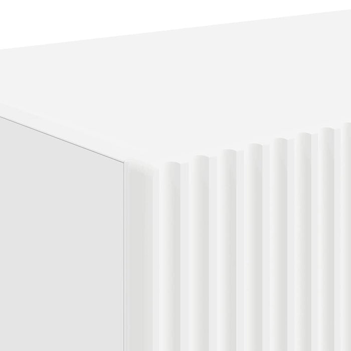 Tv Wall Cabinet 2 Pcs White 60 X 31 X 29.5 Cm Engineered Wood Nkxxob