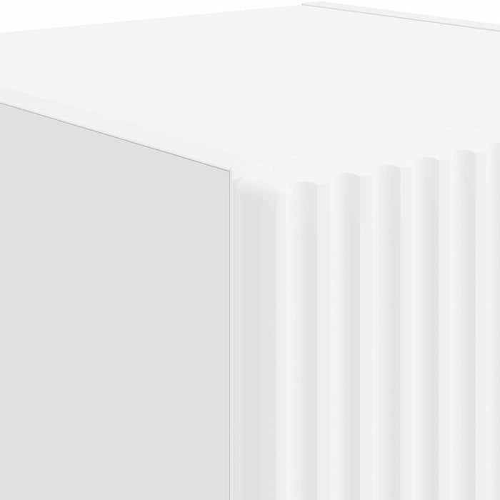 Tv Wall Cabinet 2 Pcs White 30 X 31 X 60 Cm Engineered Wood Nkxxib