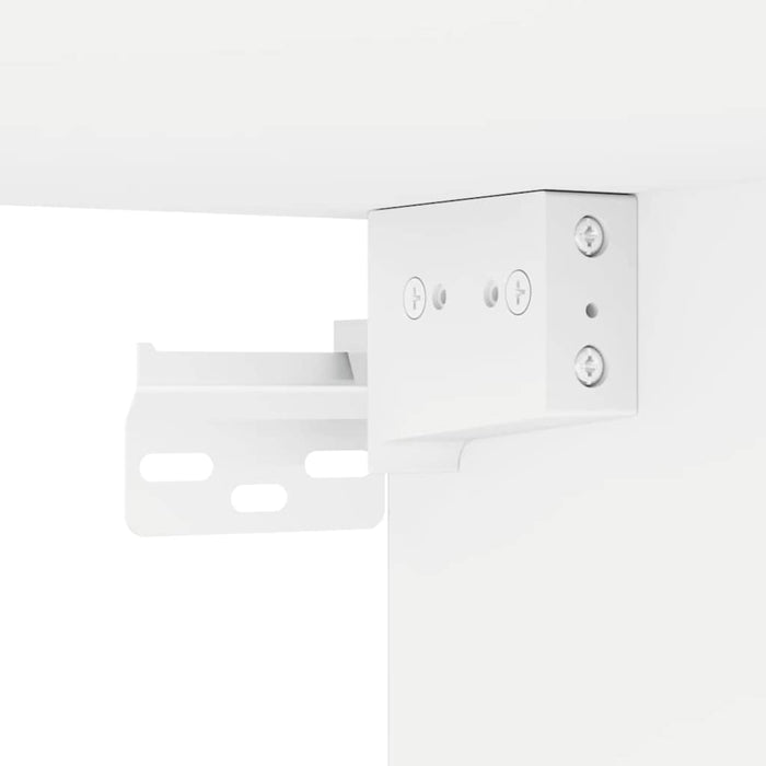 Tv Wall Cabinet 2 Pcs White 30 X 31 X 80 Cm Engineered Wood Nkxxkb