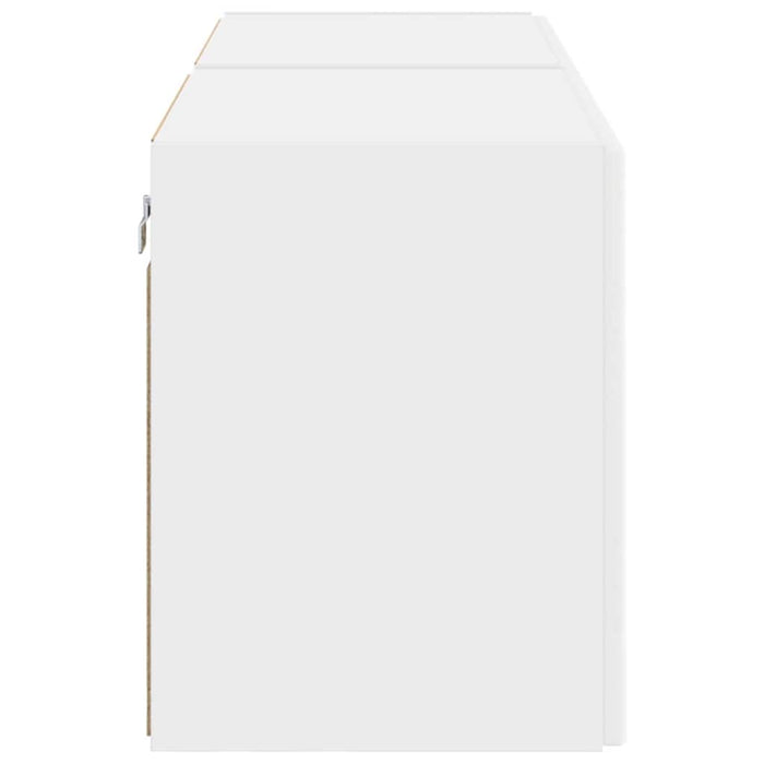 Tv Wall Cabinet 2 Pcs White 59.5 X 31 X 40 Cm Engineered Wood Nkxttb