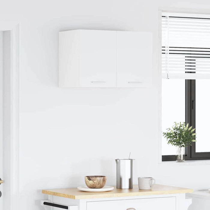 Hanging Cabinet Riga White 30 X 31 X 40 Cm Engineered Wood Nnaooa