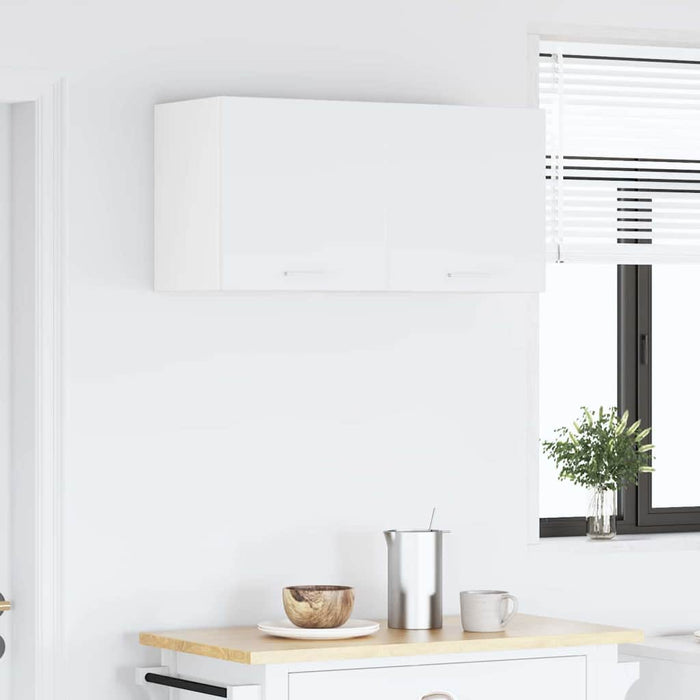 Hanging Cabinet Riga White 40 X 31 X 40 Cm Engineered Wood Nnaotb