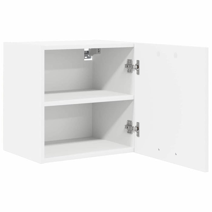 Hanging Cabinet With Shelf Riga 2 Pcs White 40 X 31 X 40 Cm Nnaoto