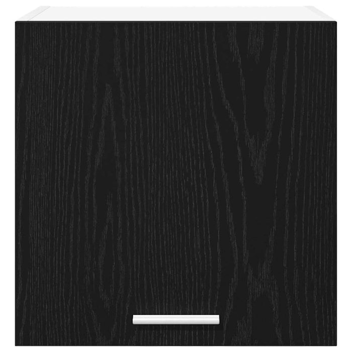 Hanging Cabinet Riga 2 Pcs Black Oak And White 40 X 31 X 40 Cm Nnaott