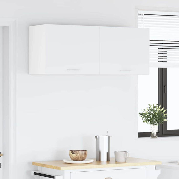 Hanging Cabinet Riga White 50 X 31 X 40 Cm Engineered Wood Nnaoal