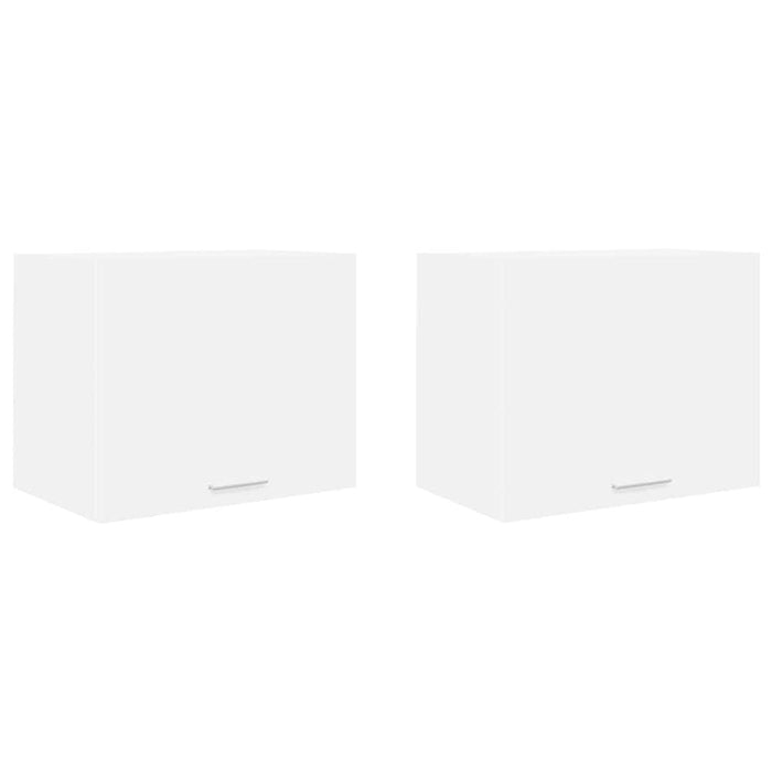 Hanging Cabinet With Shelf Riga 2 Pcs White 50 X 31 X 40 Cm Nnaoai