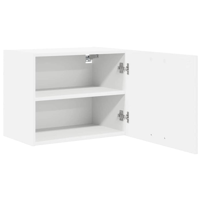 Hanging Cabinet With Shelf Riga 2 Pcs White 50 X 31 X 40 Cm Nnaoai