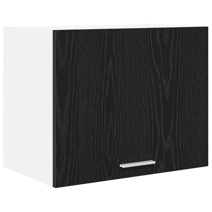 Hanging Cabinet Riga 2 Pcs Black Oak And White 50 X 31 X 40 Cm Nnaoak