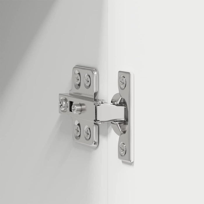 Hanging Cabinet With Shelf Riga 2 Pcs White 60 X 31 X 40 Cm Nnaolt