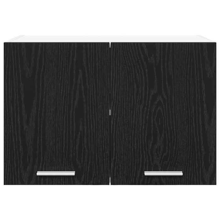 Hanging Cabinet Riga Black Oak And White 60 X 31 X 40 Cm Nnaola