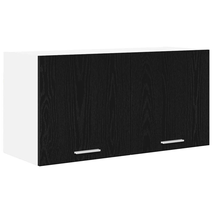 Hanging Cabinet Riga Black Oak 80 X 31 X 40 Cm Engineered Wood Nnaoik