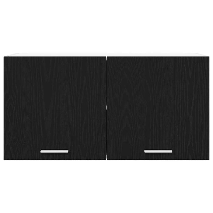 Hanging Cabinet Riga Black Oak 80 X 31 X 40 Cm Engineered Wood Nnaoik