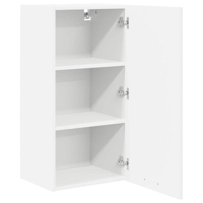 Hanging Cabinet Riga White 40 X 31 X 80 Cm Engineered Wood Nnaxpn