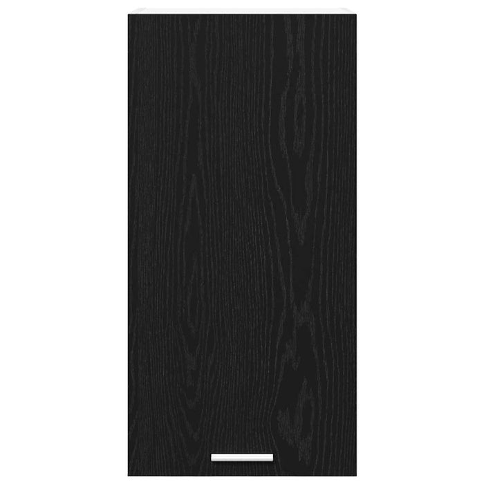 Hanging Cabinet Riga Black Oak And White 40 X 31 X 80 Cm Nnaxpk