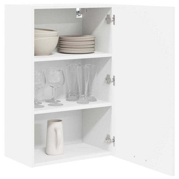 Hanging Cabinet Riga White 50 X 31 X 80 Cm Engineered Wood Nnaxll