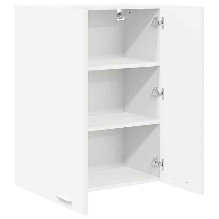 Hanging Cabinet Riga White 60 X 31 X 80 Cm Engineered Wood Nnaxia