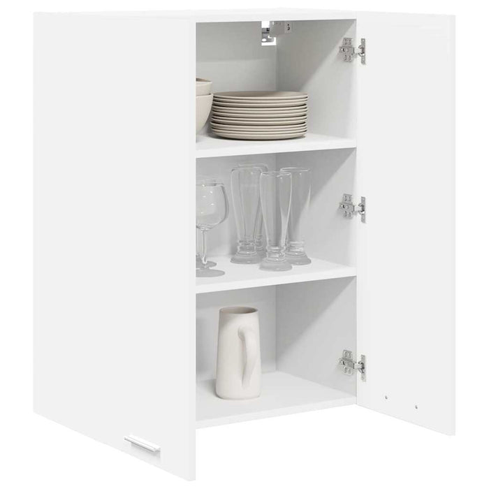 Hanging Cabinet Riga White 60 X 31 X 80 Cm Engineered Wood Nnaxia