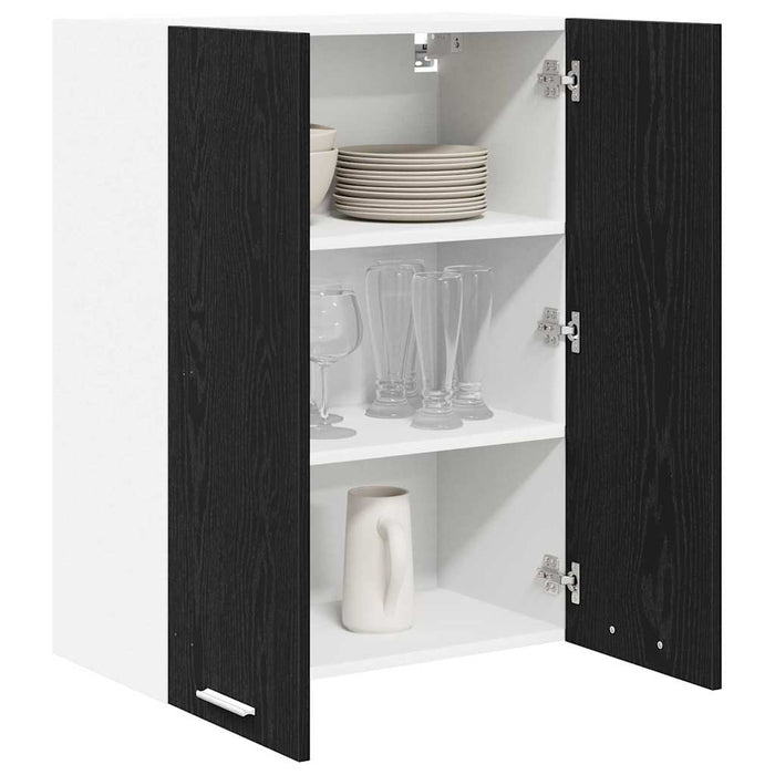 Hanging Cabinet Riga Black Oak 60 X 31 X 80 Cm Engineered Wood Nnaxip