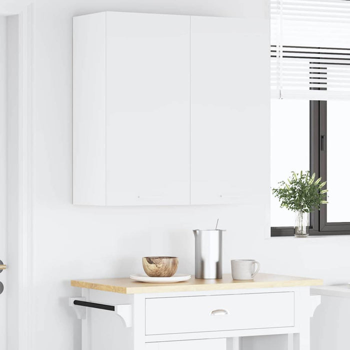 Hanging Cabinet Riga White 80 X 31 X 80 Cm Engineered Wood Nnaxnx