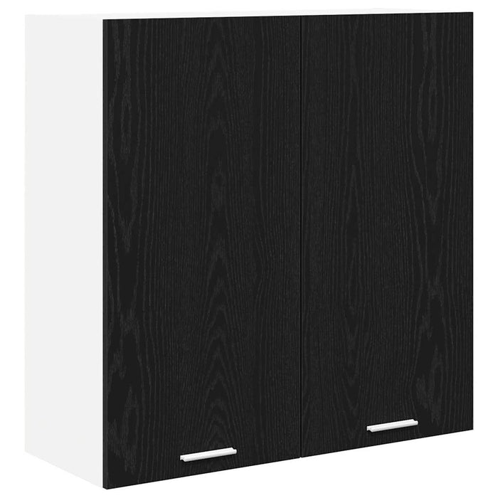 Hanging Cabinet Riga Black Oak 80 X 31 X 80 Cm Engineered Wood Nnaxnt