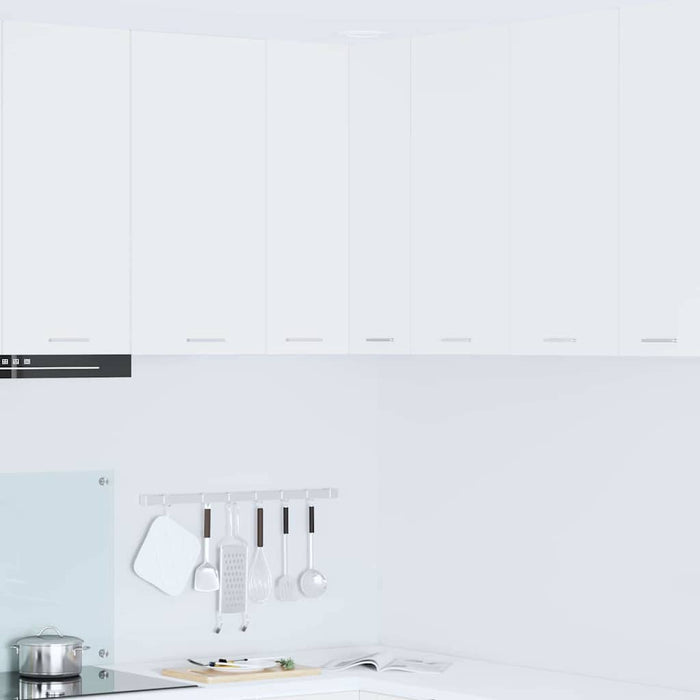 Hanging Cabinet Riga White 57 X 57 X 80 Cm Engineered Wood Nnaxkb