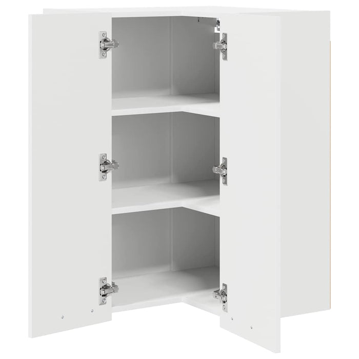 Hanging Cabinet Riga White 57 X 57 X 80 Cm Engineered Wood Nnaxkb