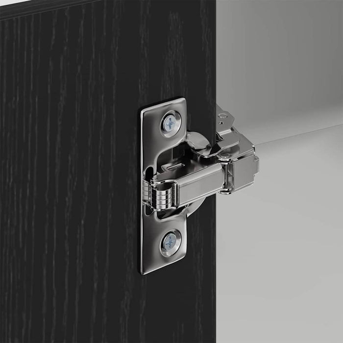 Hanging Cabinet Riga Black Oak And White 57 X 57 X 80 Cm Nnaxko