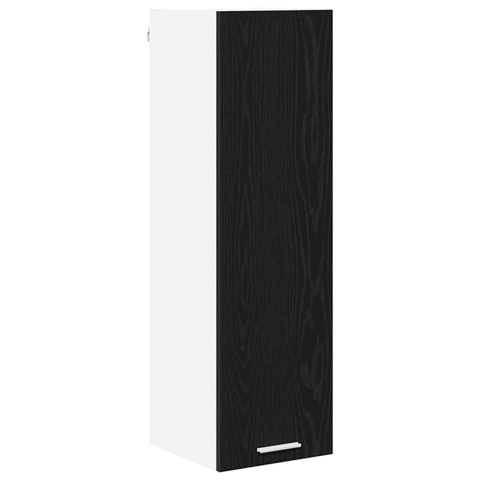 Hanging Cabinet Riga Black Oak 30 X 31 X 100 Cm Engineered Wood Nnatto