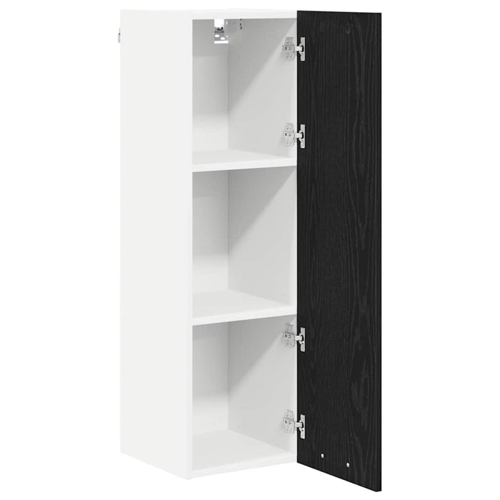Hanging Cabinet Riga Black Oak 30 X 31 X 100 Cm Engineered Wood Nnatto