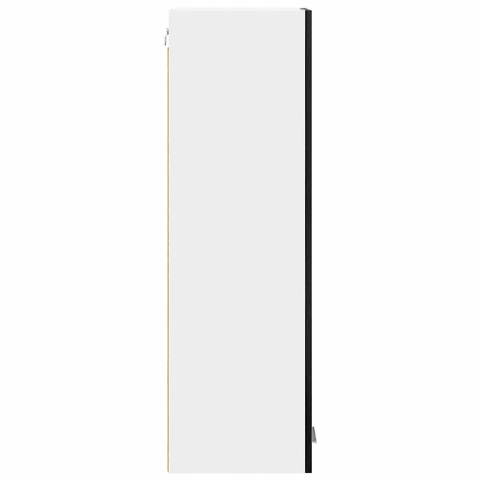 Hanging Cabinet Riga Black Oak 30 X 31 X 100 Cm Engineered Wood Nnatto
