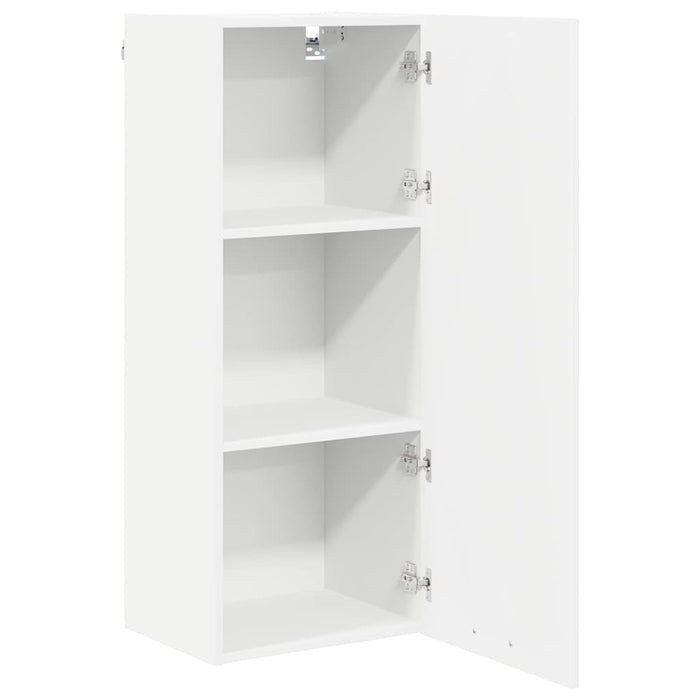 Hanging Cabinet Riga White 40 X 31 X 100 Cm Engineered Wood Nnattn