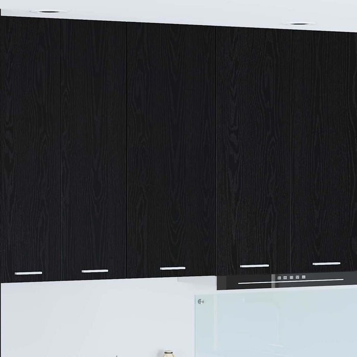 Hanging Cabinet Riga Black Oak 40 X 31 X 100 Cm Engineered Wood Nnattk