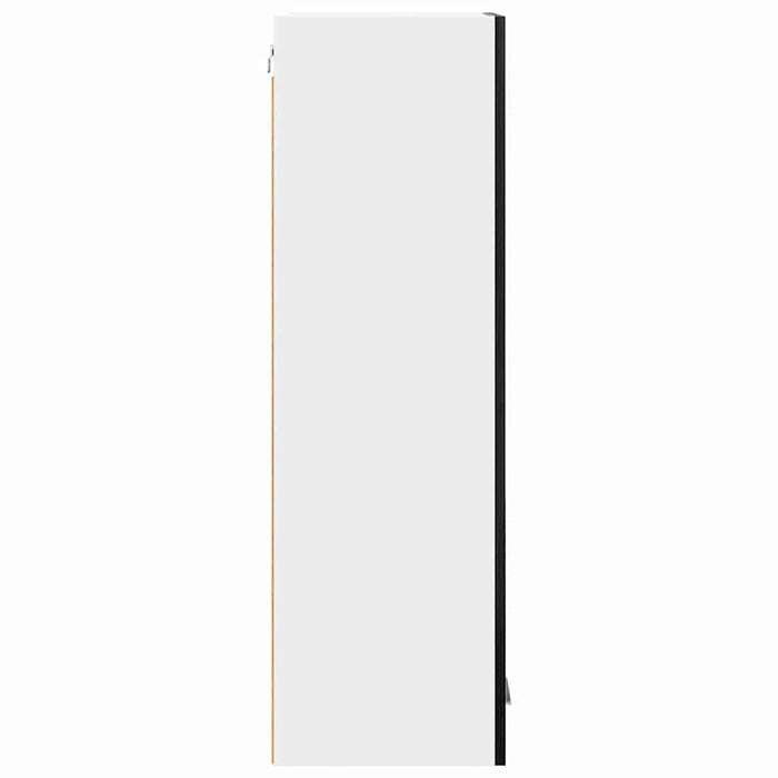 Hanging Cabinet Riga Black Oak 40 X 31 X 100 Cm Engineered Wood Nnattk