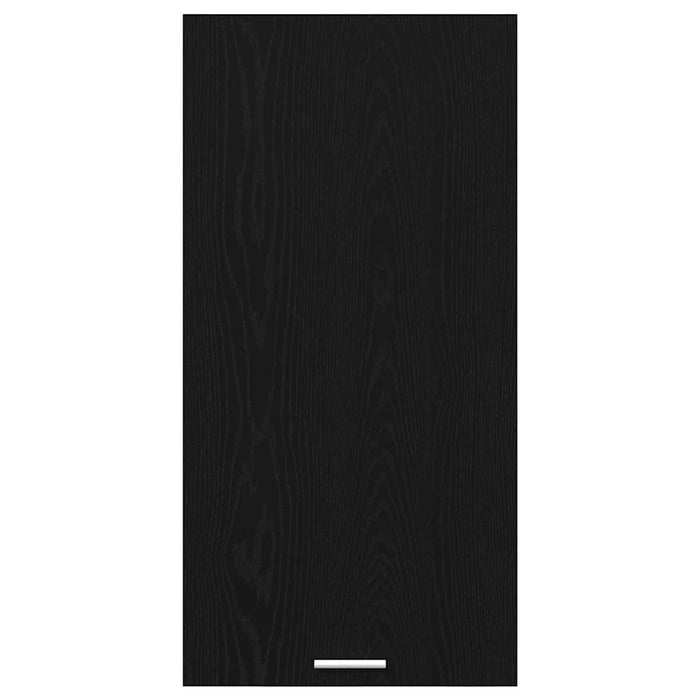 Hanging Cabinet Riga Black Oak And White 50 X 31 X 100 Cm Nnatai