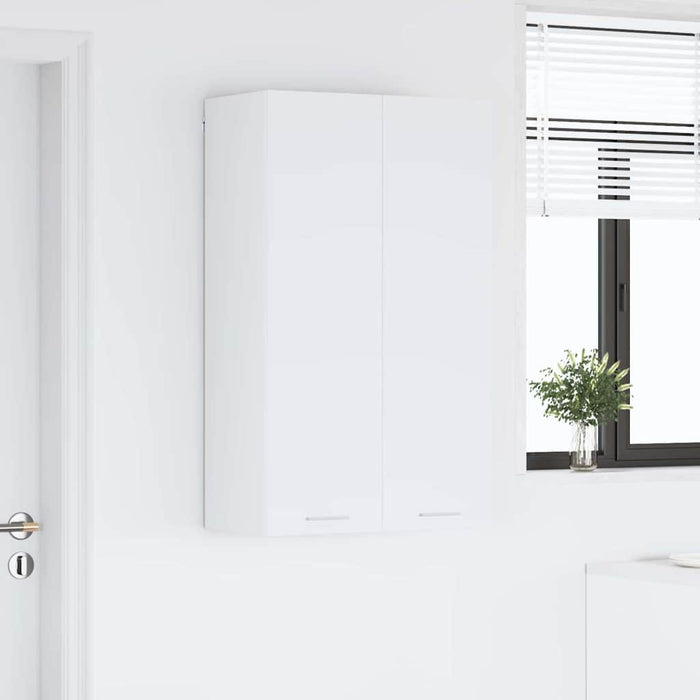 Hanging Cabinet Riga White 60 X 31 X 100 Cm Engineered Wood Nnatpa