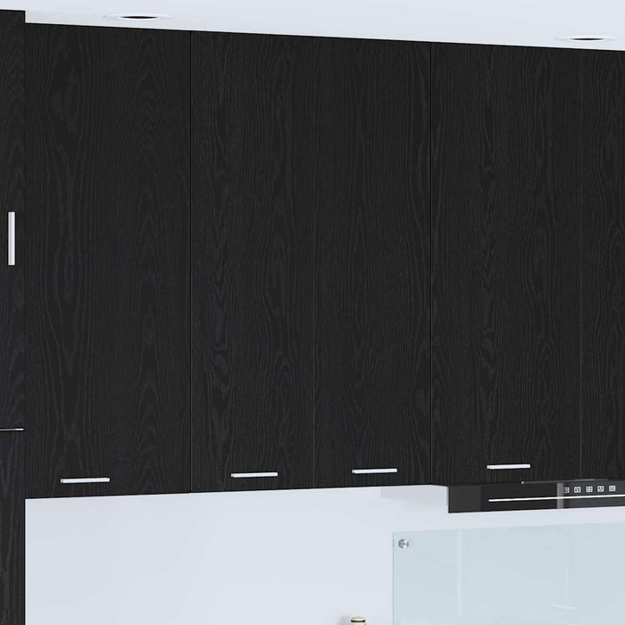 Hanging Cabinet Riga Black Oak 60 X 31 X 100 Cm Engineered Wood Nnatpp