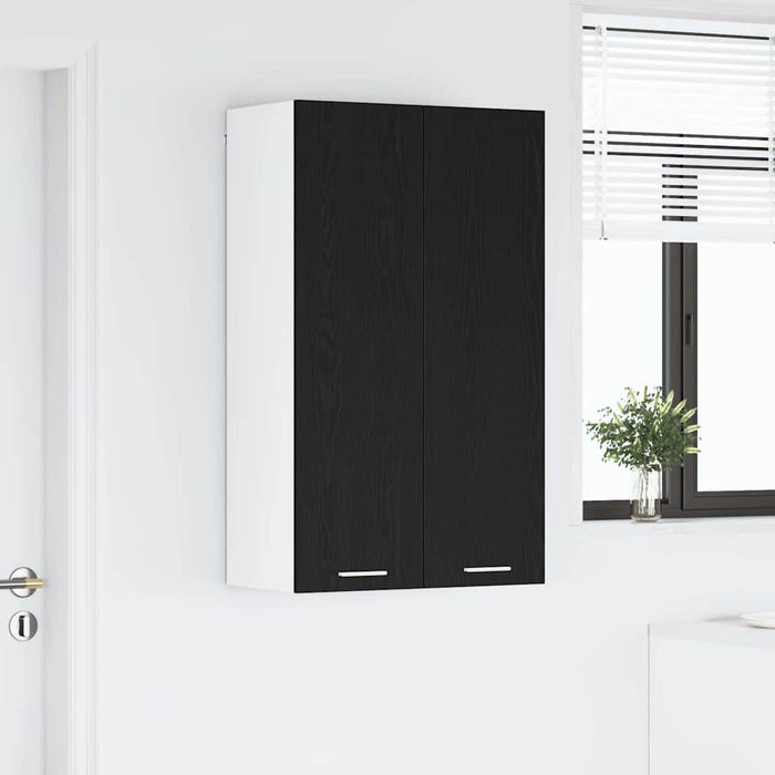 Hanging Cabinet Riga Black Oak 60 X 31 X 100 Cm Engineered Wood Nnatpp
