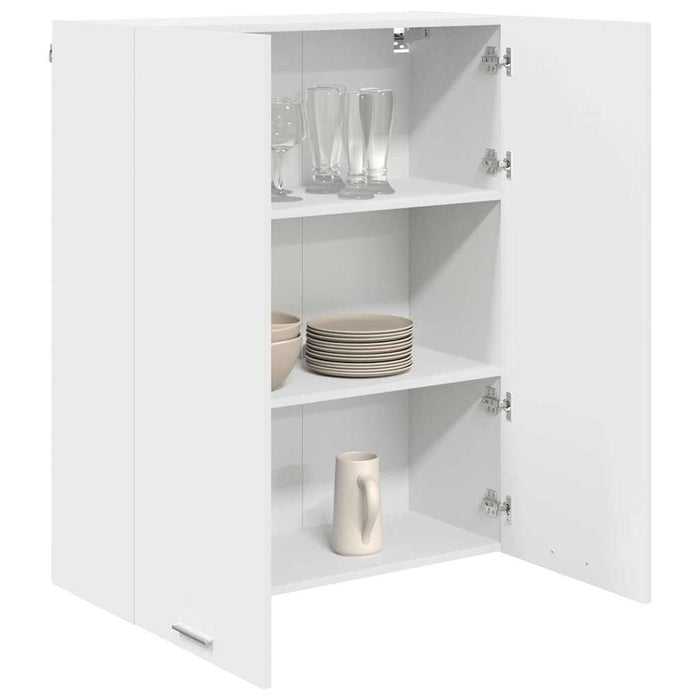 Hanging Cabinet Riga White 80 X 31 X 100 Cm Engineered Wood Nnatlx